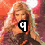 A pixelated image of a woman with long blonde hair wearing a dark dress and high heels, overlaid with text elements.