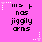 Pixelated text on a pink background with white star and dot accents, repeated in six positions