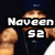A four- displays text and images: top-left shows a person with text "Naveen 52", top-right shows a grayscale close-up with text "Loves", bottom-left shows "Eminem" on black, bottom-right is empty