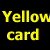 A static contact sheet of two animated frames showing yellow pixelated text on a black background, with the left frame reading "Yellow card" and the right frame reading "My Anti-Drug".