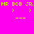 Pixelated icon displays "MR BOB JR." text with directional arrows and horizontal lines on alternating background colors.