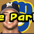A pixelated image of a smiling man wearing a dark cap with white 'NY' logo, blue and yellow background, and overlaid text or symbols.