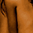 A 4-frame contact sheet of a pixelated animated icon showing partial views of a woman's back, shoulder, and face with visible text "CoolBuddy.com" on black background.