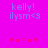 Pixelated text and star symbols on a bright pink background with two distinct animation states.