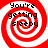 Red and white spiral pattern with black text reading "You're getting sleepy" arranged in a circular layout.