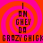 Pixelated text and spiral background in bright pink and orange, with repeated phrases arranged vertically.