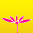A 7-frame animated contact sheet showing a pink stick figure's wings retracting against a yellow background with red text reading "He Loves Me" and "He Loves Me Not".