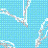 Two side-by-side pixelated show white and gray abstract shapes on blue and pink backgrounds, with no visible text or motion