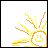 Animated sun icon with orange-yellow rays and a smiling face, displaying text variations including 'mister', 'sun', and 'golden' across frames.