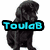 Animated sequence showing three distinct dog images with overlaid text: a black dog, a light-colored dog, and three dogs together.