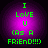 Four identical pixelated icons with purple gradient backgrounds display green text reading "I LOVE U (AS A FRIEND!!!)".