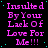 A static image with repeated text in pink and cyan on a black background, featuring the phrase "Insulted By Your Lack Of Love For Me!!!"