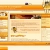 Static pixelated image of a webpage with orange and beige tones, featuring a central content area containing indistinct text blocks and a small dark icon on the left side.