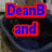 Pixelated text in red and blue outlines on a blurred background, displaying 'DeanB', 'and', 'Maddie', and 'RULE!'