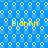 Blue background with repeating white circular patterns and four instances of yellow text reading 'Elohhh' in a