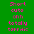 Green background with pink text arranged in a pattern, featuring repeated phrases 'Short cute ohh totally terrific' across multiple and