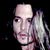 A 2x2 contact sheet of a pixelated animated icon featuring Johnny Depp's face on the left and CoolBuddy.com text on the right, with two nearly identical frames showing subtle facial expression differences.