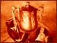 Animated sequence showing a trophy with text overlays changing across frames, featuring warm orange-brown tones and white text.