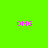 Green background with four yellow rectangles and pink 'OMG' text in pixelated style.
