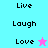 Pixelated text and star icons on cyan, purple, pink backgrounds with animated color changes.