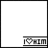 Pixelated icon with 'I ❤️ HIM' text on a gray bar, showing animation where the heart and letters change color between black/gray and pink.