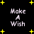 Black background with yellow star shapes and white text reading "Make A Wish" in four quadrants.