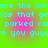 Pixelated cyan text on a green-to-pink gradient background with repeated phrases and visual artifacts.