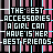 A static pixel art image with repeating text and color blocks in pink, black, blue, and white.