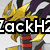 Pixelated anime-style character with yellow and purple hair, red chest armor, and a white-and-black helmeted figure holding an orange object.