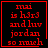 Four identical red pixelated text on black background with one showing a heart symbol and another showing a star symbol