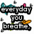 Pixelated text and heart icons with teal, pink, green, orange, and black elements on white background.