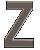 Four identical brown Z-shaped icons arranged in a on gray background, each with pixelated edges and subtle shading