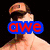 Four- of pixelated images with red text overlays on blue backgrounds, each showing a different person or character