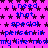 A static image with a bright pink background covered in small black stars, displaying repeated blue text that reads "i need that special person in my life nowmy life nowmy life now".