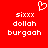 Red background with white pixelated text and a heart symbol above the text.