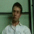 animated frames showing a person in a white shirt against a light green background with dark vertical lines, performing sequential hand-to-face gestures