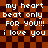 Pixelated text on a checkered background with repeated phrases in white lowercase and uppercase letters.