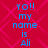 Red background with pink diamond pattern and blue text reading "yo!! my name is Ali" repeated twice in vertical alignment.