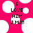 A static image with a bright pink background featuring white circular shapes and black text reading "I LOVE HIM J.M.!!!".