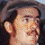 A pixelated image of a person with dark hair and mustache wearing a hat, overlaid with text reading "I'm a JONNY GIRL" in multiple styles.