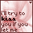 A 4x4 contact sheet of animated frames showing a red-toned background with repeated text "i'll try to kiss you if you let me" and small heart symbols, each frame displaying slight variations in the heart's position.