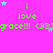 A bright pink background with repeated green text reading "i love grace!!" and small blue and purple stars scattered throughout.