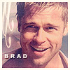 Pixelated close-up of a smiling person with light brown hair, wearing a dark shirt, with the text "BRAD" in white block letters at the bottom left.