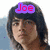 six shows a person with long dark hair against a light blue background, each displaying different overlaid text in pink and purple