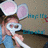 Animated icon shows a person with large pink mouse ears holding a white object, with visible text in the background.