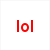 Six distinct color variations of the text 'lol' displayed in a , each with a pixelated font style on a white background