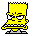 Four pixelated yellow cartoon characters with spiky hair, each in a different pose against gray background.