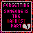 nine identical pixel-art with black backgrounds, pink text reading "FORGETTING SOMEONE IS THE HARDEST PART," and a broken heart symbol in the bottom-right corner