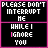 A 48x48 pixel animated contact sheet showing six frames of a text-based buddy icon with pink and white pixelated text on black backgrounds, arranged in a 3x2 grid.