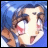 Pixelated anime-style character with brown hair and wide eyes against blue background, next to "AnimeIM" and "com" text on black background.